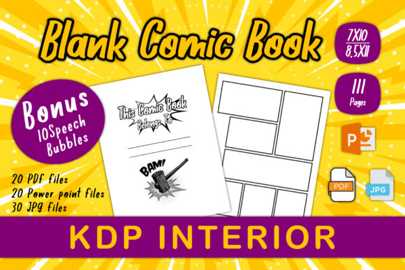 Big Blank Comic Pages - KDP Interiors: A Practical Resource for Creators