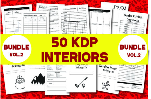 Bundle Pack 50 KDP Interiors Vol.2: Streamlining Low-Content Publishing Workflows