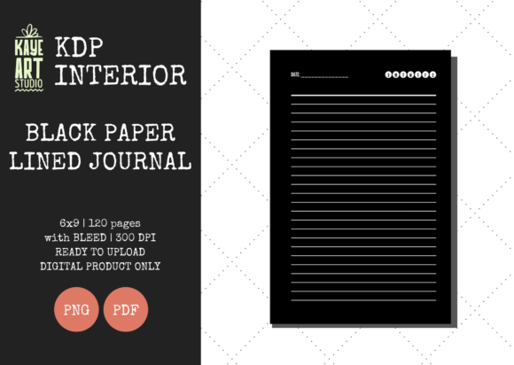 KDP Interiors Black Paper Lined Journal: Strategic Asset for Low Content Publishing