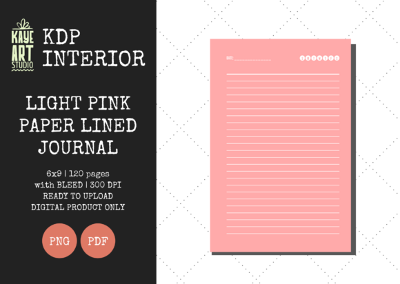 KDP Interiors Light Pink Paper Journal Guide