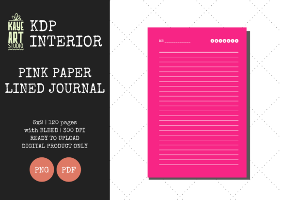 KDP Interiors Pink Paper Lined Journal: Strategic Asset for Low-Content Publishing
