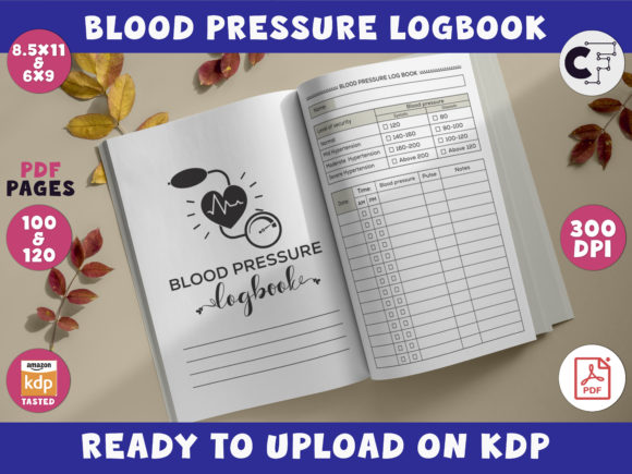 Streamlining Health Tracking with Ready-to-Upload Blood Pressure LogBook KDP Interiors