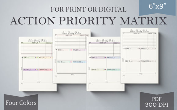 Streamlining Productivity and Publishing with the Printable Priority Planning Matrix-6x9