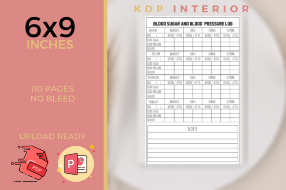 Streamlining Your KDP Business with Professional Blood Sugar Log Book Interiors