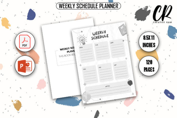 Weekly Schedule Planner KDP Interiors: Ready to Publish